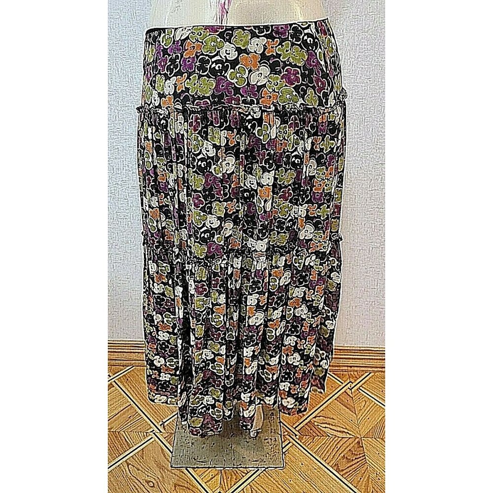 JONES NEW YORK WOMEN'S SILK MAXI CHIFFON  SKIRT SIZE 12 # 340